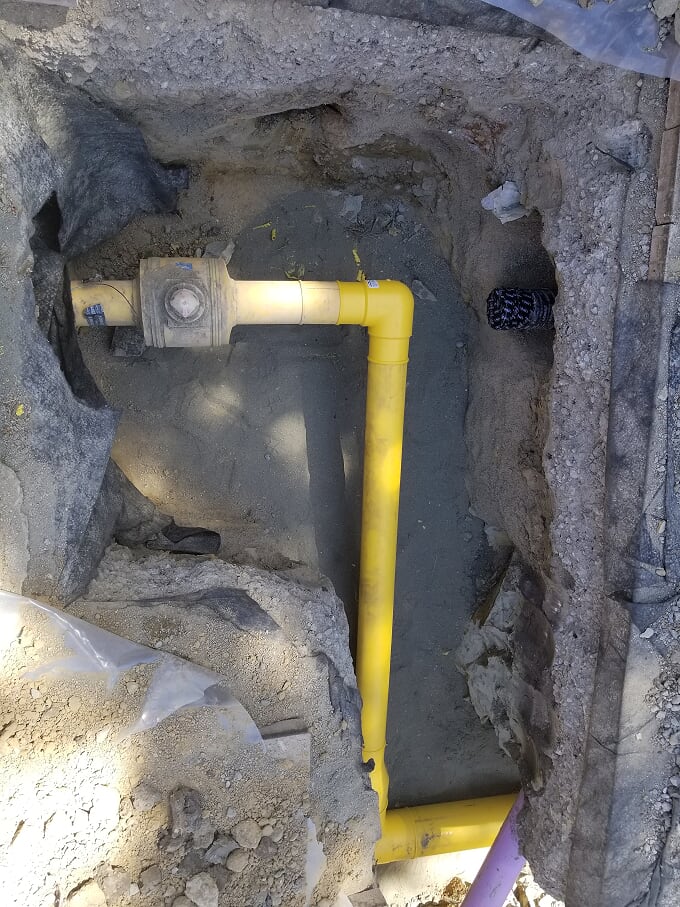 PG&E Gas Service Installation and Electrical Conduit Installation